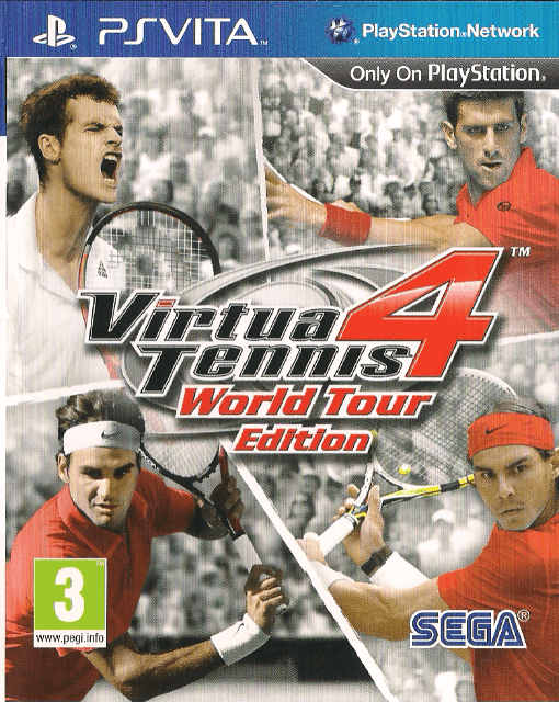 Virtua Tennis 4 World Tour box art for Playstation Vita